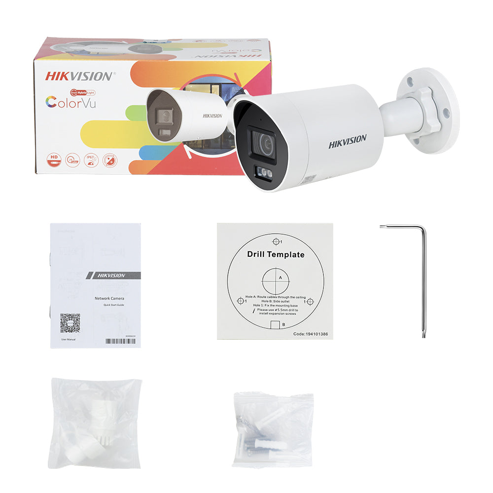 Hikvision 8MP 4K ColorVu DS-2CD2087G2H-LIU Bullet Camera Smart-Hybrid-Light MIC