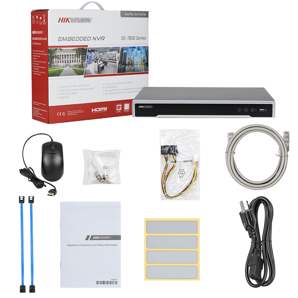Hikvision DS-7616NI-M2/16P 16CH 8MP IP CCTV Camera System PoE 16Channels 16PoE 8K NVR 8MP ColorVu Built in MIC Smart Hybrid Light 4K IP Cameraa Lot