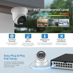 Hikvision oem 4MP POE DS-2CD2347G2-LSU/SL 2 Way Audio ColorVu IP Camera Outdoor