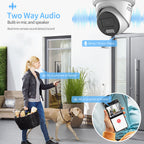 Hikvision 8MP DS-2CD2387G3-LIS2UY/SL ColorVu 3.0 AcuSense 3.0 HikAI-ISP 4K IP Camera 2way audio Active Alarm Anti-corrosion PoE Turret