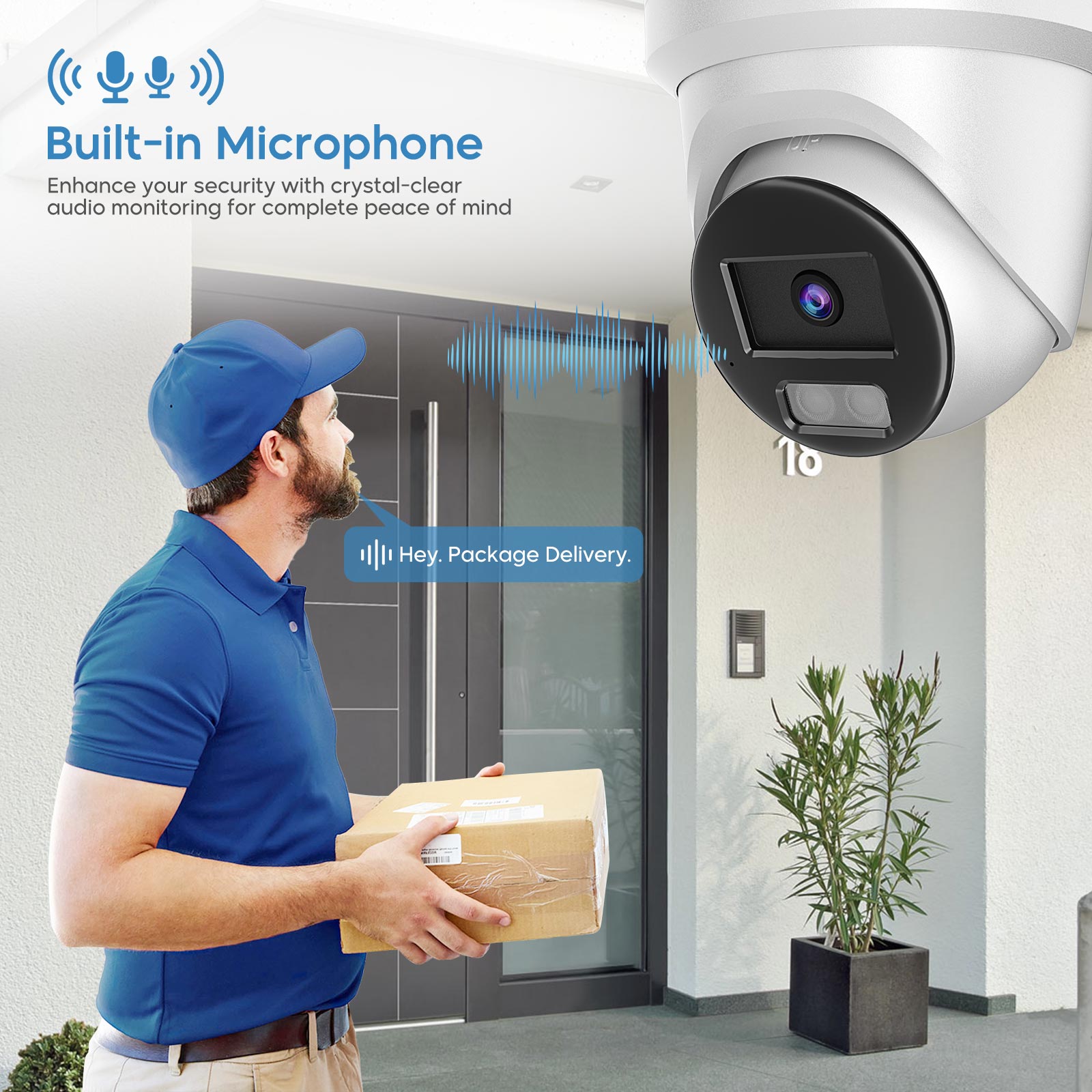 Hikvision DS-2CD2347G2H-LIU oem 4MP Hybrid IP Camera ColorVu IR Smart Light