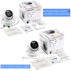 Hikvision 12MP UHD AcuSense Turret Camera Active Strobe Light & Audio Alarm Smart Hybrid Light Dual-Mic Speaker Hik-AI ISP