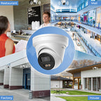 Hikvision 8MP 4K Acusense Smart Hybrid Light Eyeball POE Network IP Camera DS-2CD2383G2-LI2U Built-in mic night vision WDR