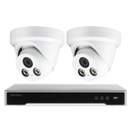 Hikvision Compatible Security Camera System 5MP Built-in Mic ColorVu PoE IP Camera H.265+ IP67 Full Color Night Vision APP Outdoor 8CH Video Recorder Plug Play CCTV