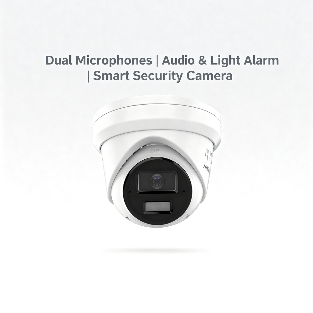 Hikvision DS-2CD3363G2-LIU/SL 6 MP AcuSense Strobe Light and Audible Warning Fixed Turret Network Camera