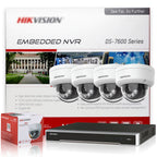 Hikvision POE Surveillance System 4MP AI Security Camera Dome Acusense Tripwire 8CH P2P NVR Video Surveillance Kit IP67 Outdoor