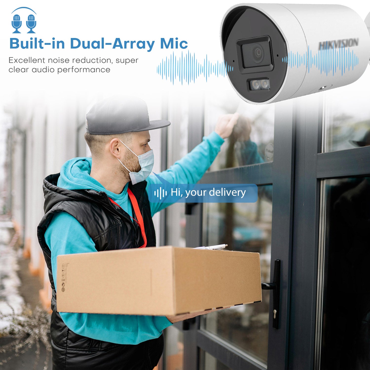 Hikvision 4MP Acusense Smart Hybrid Light wide angle DS-2CD2043G2-LI2U