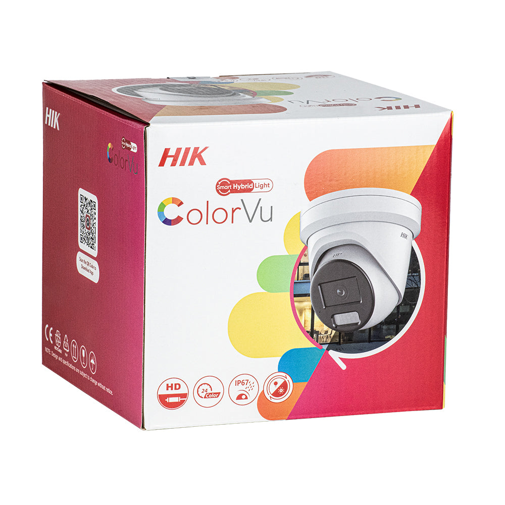 Hikvision 4CH 4MP IP CCTV Camera System PoE AcuSense 4Channels 4PoE NVR 4MP ColorVu Built in MIC Smart Hybrid Light Lot