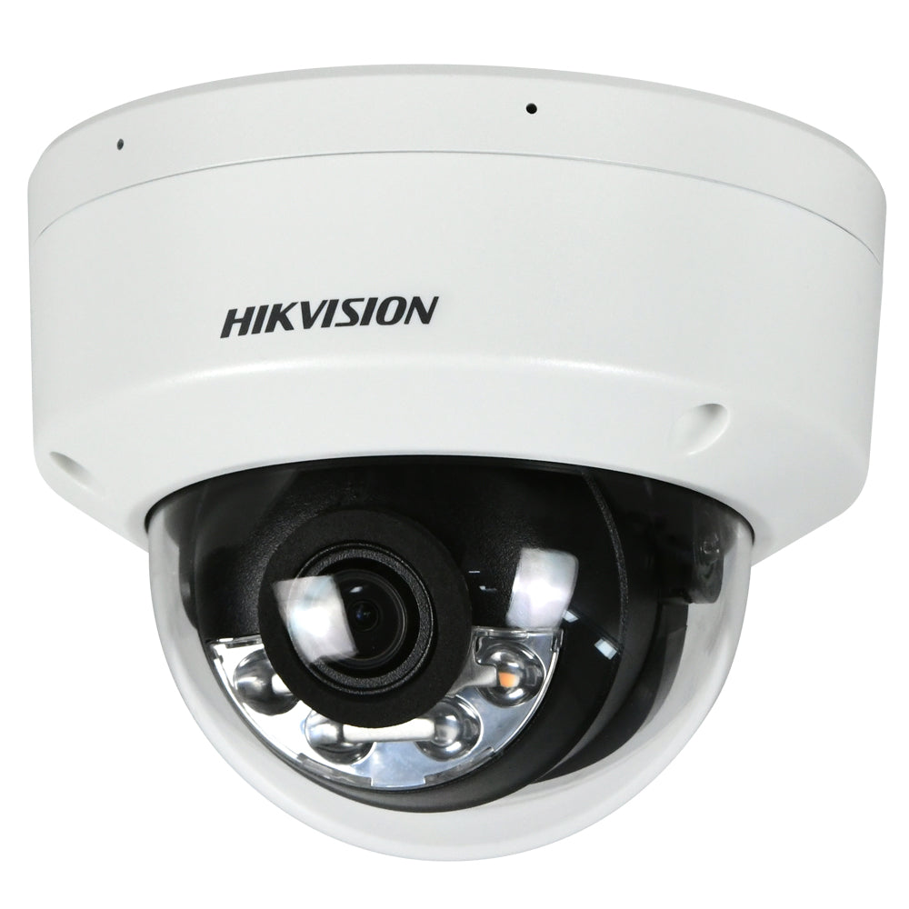 Hikvison DS-2CD1183G2-LIUF 8 MP 4k Smart Hybrid Light Fixed Dome IP Camera Smart Hybrid Light, Human/Vehicle Detection, IP67 & IK08 Rating, 2.8MM H.265+