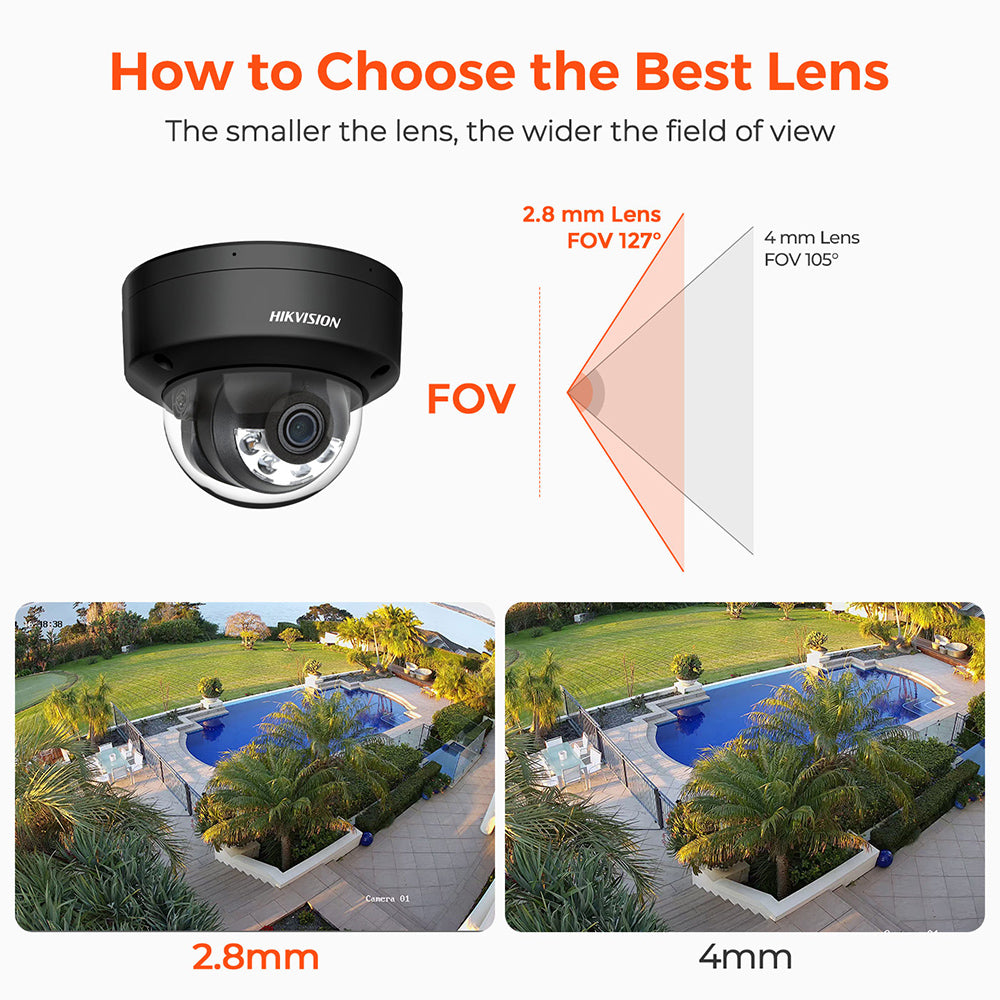 Hikvision DS-2CD2183G2-LIS2U 8 MP Acusense Smart Hybrid Light Fixed Dome Network Camera