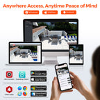 Hikvision 8ch POE IP Camera System MIC Smart Hybrid Light, Human/Vehicle Detection Plug & Play IP67 IK08