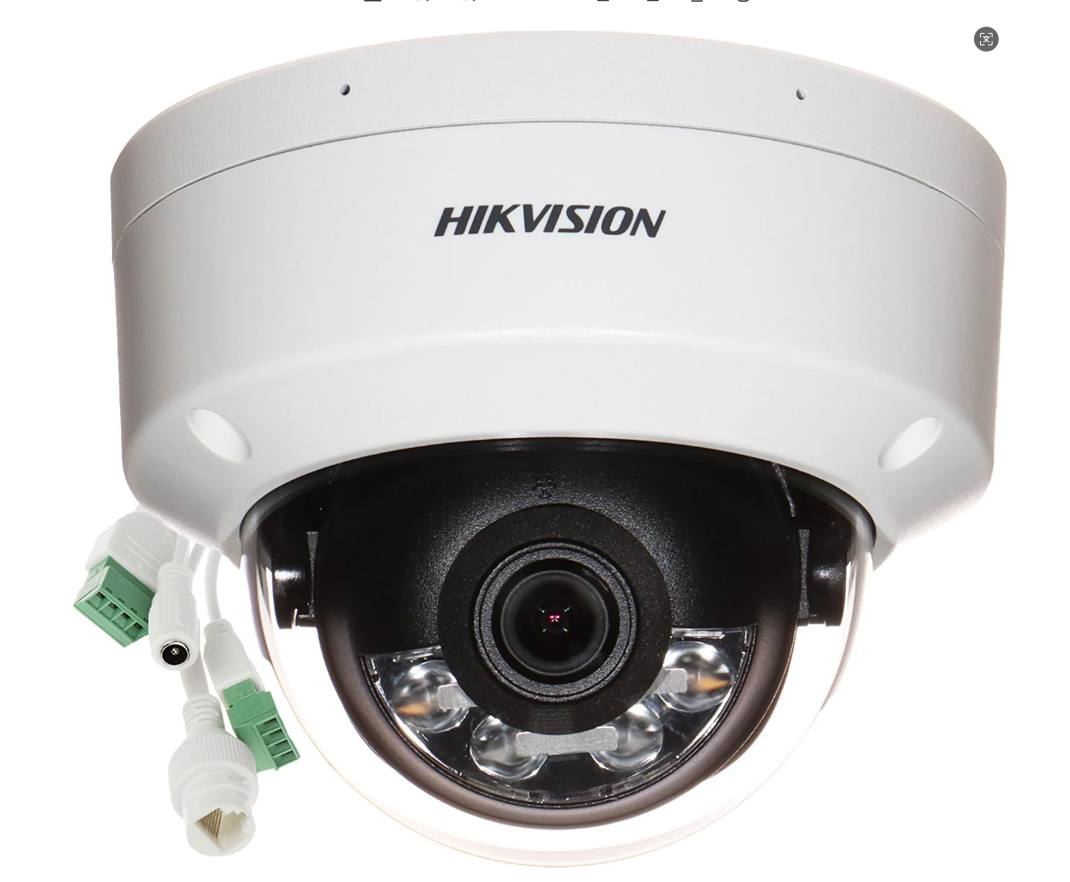 Hikvision 8MP Vandal Dome DS-2CD2187G2H-LISU IP Camera Smart Hybrid Light w/MIC