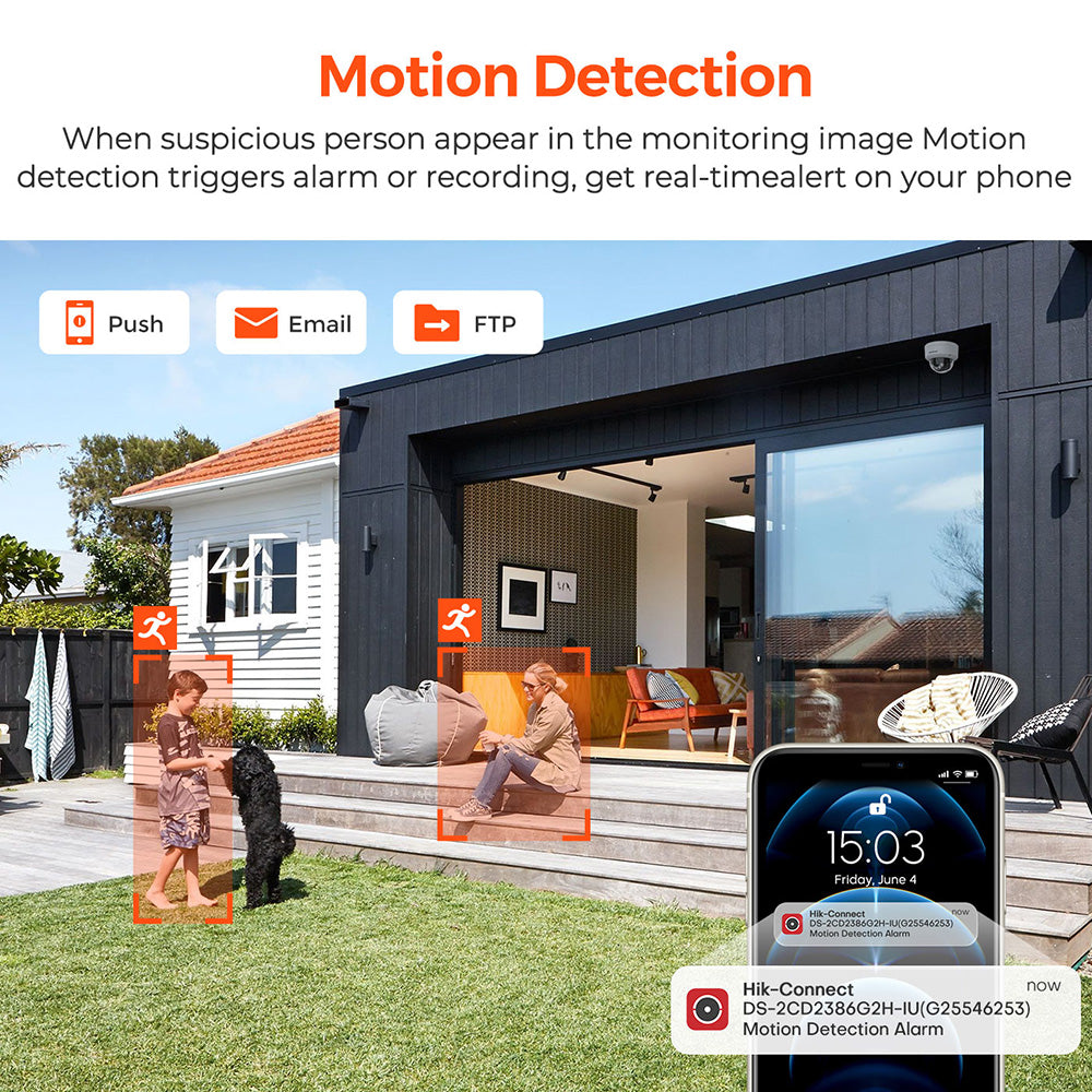 Hikvision 12MP NVR 16 Channel Security Audio PoE IP Camera System, Face Recognition & AcuSearch DarkFighter IP67 CCTV for Businesses