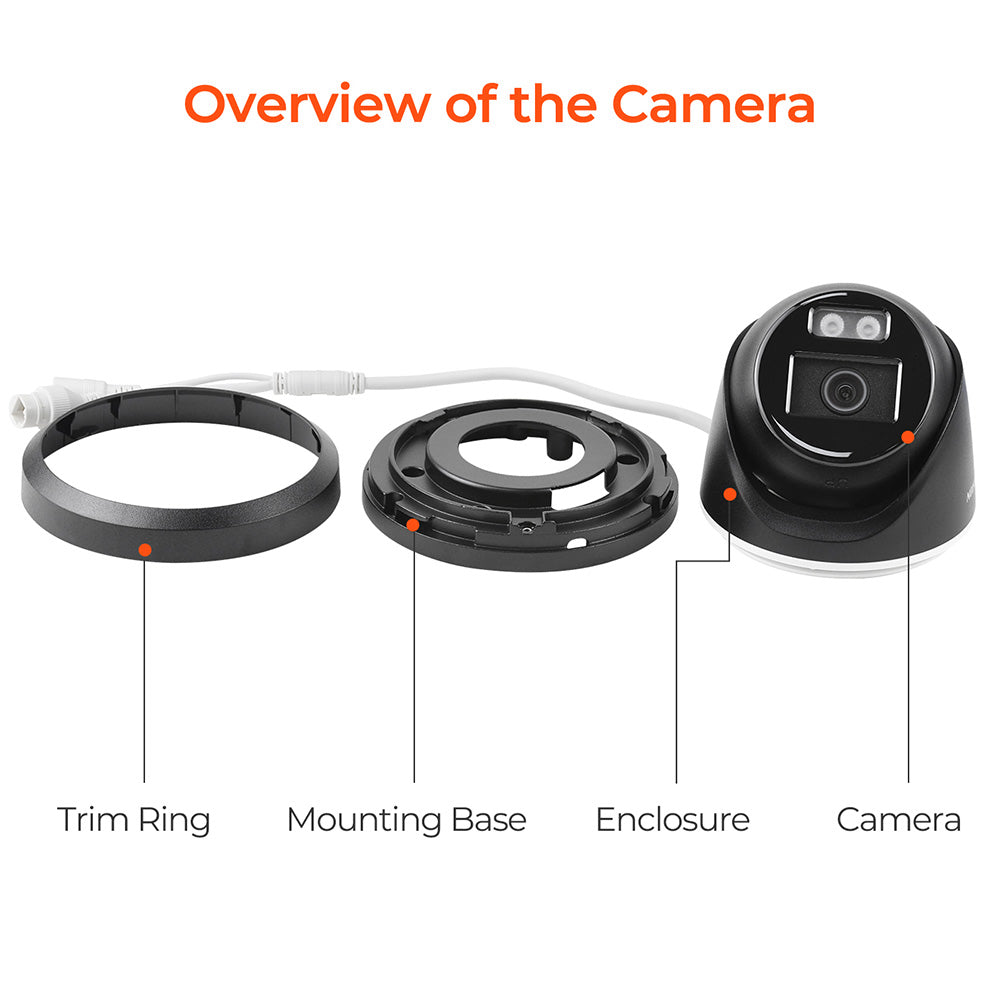 Hikvision DS-2CD2386G2H-IU 8MP 4K IP Camera Powered by Darkfighter Turret Built-in mic Network Camera