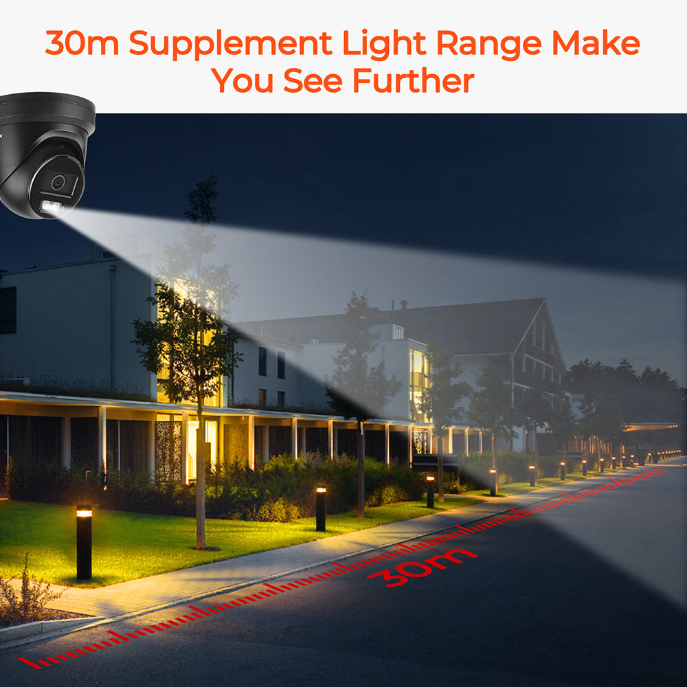 Hikvision DS-2CD2386G2H-IU 8MP 4K IP Camera Powered by Darkfighter Turret Built-in mic Network Camera