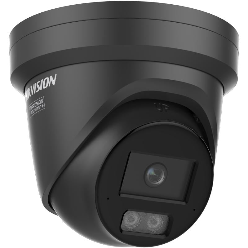 Hikvision HikAI-ISP 4MP Blck Turret DS-2CD2347G3-LI2UY ColorVu3.0 AcuSense 3.0 Smart Light PoE Smart Hybrid Light IR IP Camera