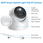 Hikvision DS-2CD1383G2-LIUF 4K 8 MP Smart Hybrid Light IP Camera 2.8mm Human & Vehicle Detection 12.5/50 fps