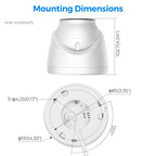 Hikvision 4ch 4POE Security Camera System 8 MP 4K Smart Hybrid Light Turret Network Camera 2.8MM Motion Detection Plug & Play