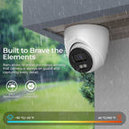 Hikvision 4ch 4POE Security Camera System 8 MP 4K Smart Hybrid Light Turret Network Camera 2.8MM Motion Detection Plug & Play