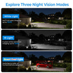 Hikvision DS-2CD1383G2-LIUF 4K 8 MP Smart Hybrid Light IP Camera 2.8mm Human & Vehicle Detection 12.5/50 fps
