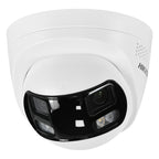 Hikvision DS-2CD1383G2P-LIUF/SL 8MP 180° Panoramic AI Turret Camera | AcuSense Smart Hybrid Light PoE Camera with Audio