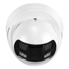 Hikvision DS-2CD1383G2P-LIUF/SL 8MP 180° Panoramic AI Turret Camera | AcuSense Smart Hybrid Light PoE Camera with Audio