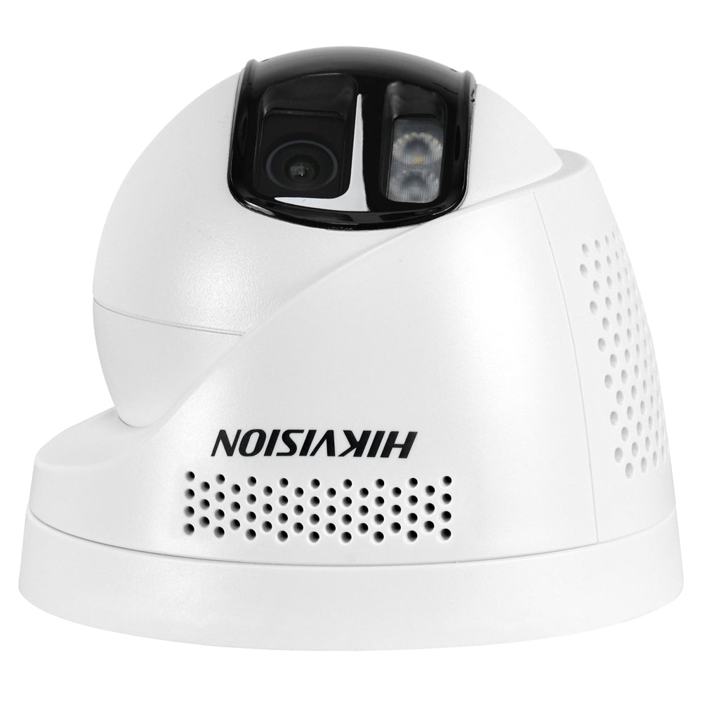 Hikvision DS-2CD1383G2P-LIUF/SL 8MP 180° Panoramic AI Turret Camera | AcuSense Smart Hybrid Light PoE Camera with Audio