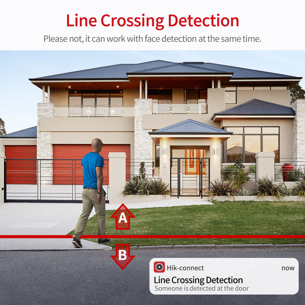 Hikvision DS-2CD2083G2-LI2U 8MP Acusense Smart Hybrid Light Fixed Bullet Network Camera Built-in 2-way mic WDR