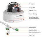 Hikvision DS-2CD2143G2-LIS2U 4 MP Acusense Smart Hybrid Light Fixed Dome Network Camera with Dual-microphone and WDR