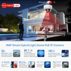 Hikvision DS-2CD2143G2-LI 4MP Acusense Smart Hybrid Light Fixed Dome Network Camera with Human and Vehicle Detection