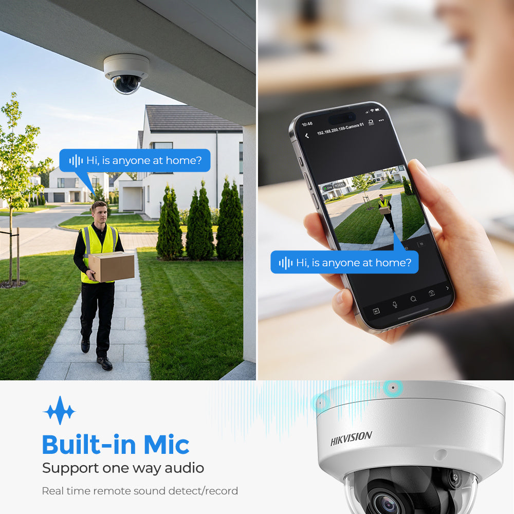 Hikvision DS-2CD2146G2H-ISU 4 MP Powered by Darkfighter Fixed Dome Acusense IP Camera