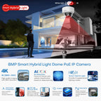 Hikvision DS-2CD2183G2-LI 8MP Acusense Smart Hybrid Light Fixed Dome Network Camera WDR H.265+