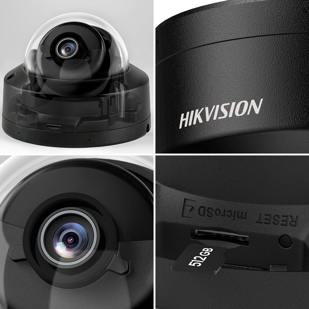Hikvision DS-2CD2186G2H-ISU 8MP 4K Powered by Darkfighter Fixed Dome IP Camera MIC IP67 & IK10 vandal-resistant human & vehicle Detection