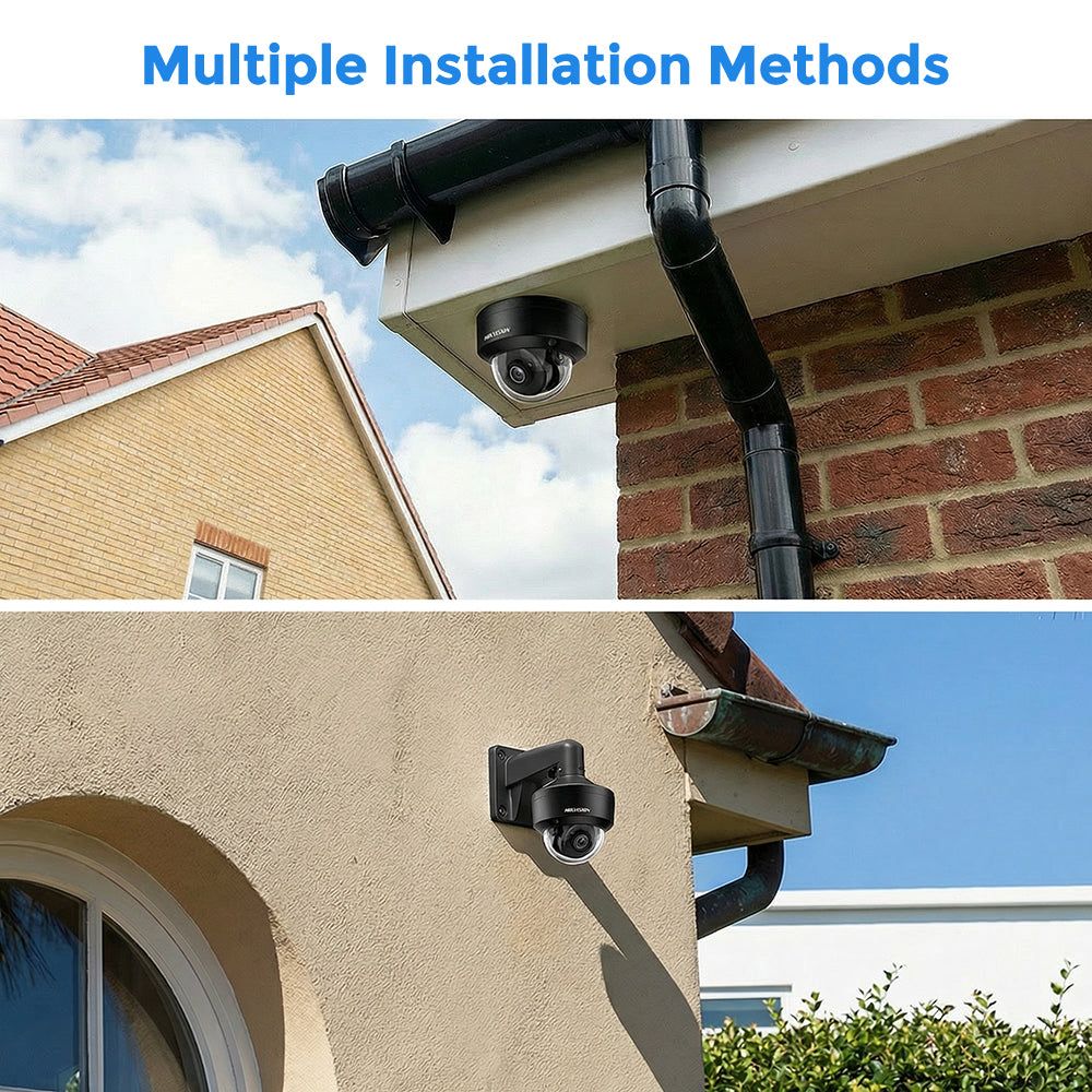 Hikvision DS-2CD2186G2H-ISU 8MP 4K Powered by Darkfighter Fixed Dome IP Camera MIC IP67 & IK10 vandal-resistant human & vehicle Detection