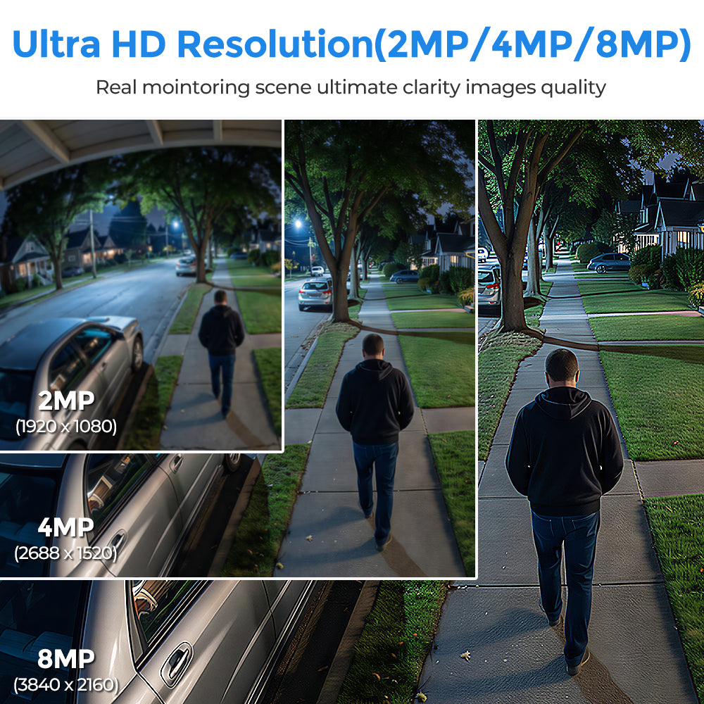 Hikvision DS-2CD2186G2H-ISU 8MP 4K Powered by Darkfighter Fixed Dome IP Camera MIC IP67 & IK10 vandal-resistant human & vehicle Detection