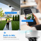 Hikvision DS-2CD2186G2H-ISU 4K 8 MP Powered by Darkfighter Fixed Dome Acusense IP Camera IP67 & IK10 MIC 2.8MM
