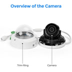 Hikvision DS-2CD2186G2H-ISU 4K 8 MP Powered by Darkfighter Fixed Dome Acusense IP Camera IP67 & IK10 MIC 2.8MM