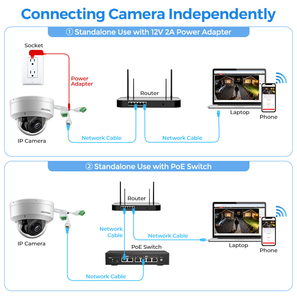 Hikvision DS-2CD2186G2H-ISU 4K 8 MP Powered by Darkfighter Fixed Dome Acusense IP Camera IP67 & IK10 MIC 2.8MM