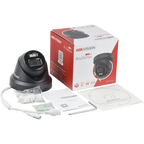 Hikvision DS-2CD2343G2-LI2U Black 4 MP Acusense Smart Hybrid Light Fixed Turret Network Camera with Human and Vehicle Motion WDR