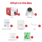 Hikvison DS-2CD2343G2-LI2U 4MP Acusense Smart Hybrid Light Fixed Turret Network Camera with Motion Detection and  2-way real-time MIC