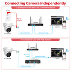 Hikvison DS-2CD2343G2-LI2U 4MP Acusense Smart Hybrid Light Fixed Turret Network Camera with Motion Detection and  2-way real-time MIC