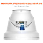 Hikvision DS-2CD2343G2-LI 4MP Acusense Smart Hybrid Light Fixed Turret Network Camera with Human & Vehicle Detection