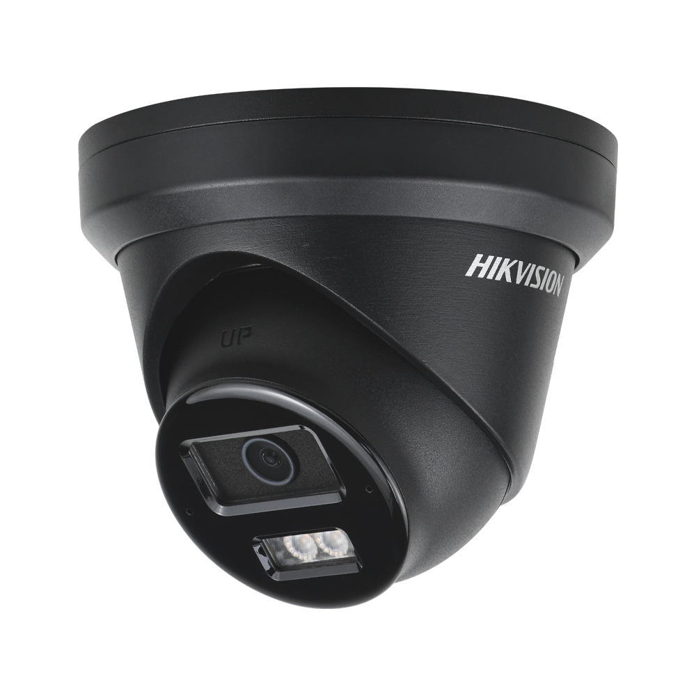 Hikvision DS-2CD2383G2-LI2U Black 8MP Acusense Smart Hybrid Light Fixed Turret Network Camera with Motion Detection Built-in 2-way MIC