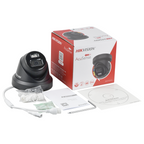 Hikvision DS-2CD2383G2-LI2U Black 8MP Acusense Smart Hybrid Light Fixed Turret Network Camera with Motion Detection Built-in 2-way MIC