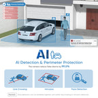 Hikvision DS-2CD2383G2-LI2U Black 8MP Acusense Smart Hybrid Light Fixed Turret Network Camera with Motion Detection Built-in 2-way MIC