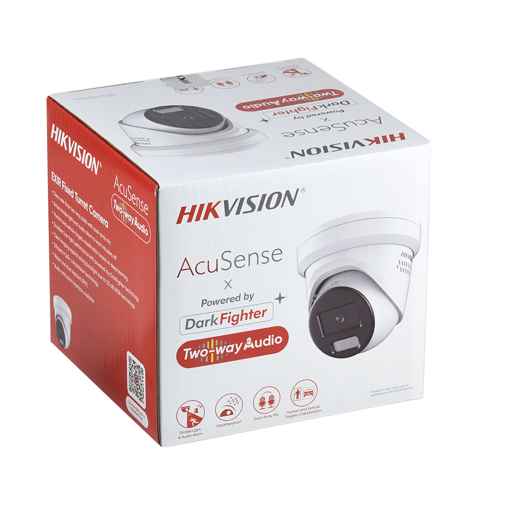 Hikvision DS-2CD2386G2H-I 4K 8 MP Powered by Darkfighter Fixed Turret IP Camera human & vehicle Detection H.265+ 2.8MM Outdoor/Inside