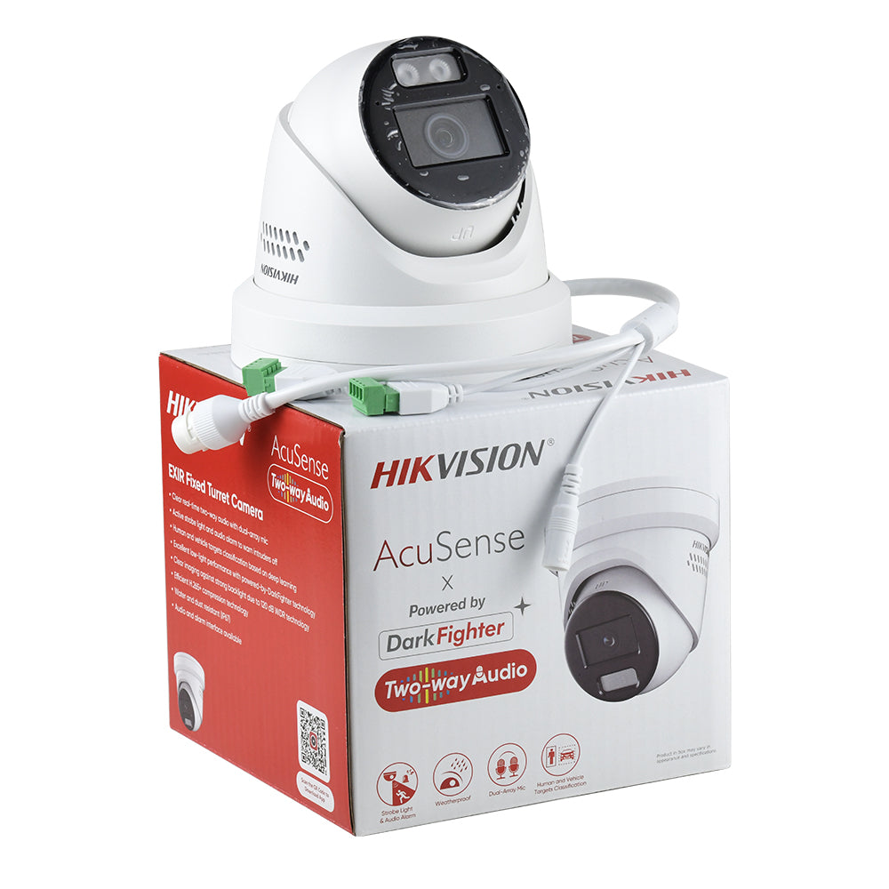 Hikvision DS-2CD2386G2H-I 4K 8 MP Powered by Darkfighter Fixed Turret IP Camera human & vehicle Detection H.265+ 2.8MM Outdoor/Inside