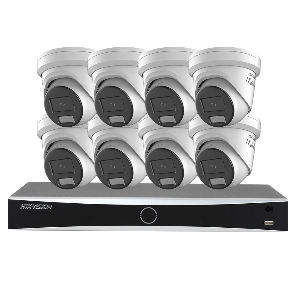 8CH 8MP 4K PoE Security Camera System Person/Vehicle Detection 8CH NVR Face ecognition