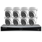 Hikvision 16CH 4K PoE Security Cameras System MIC Acusense Darkfighter Remote Access for Home Business 24/7 Recording
