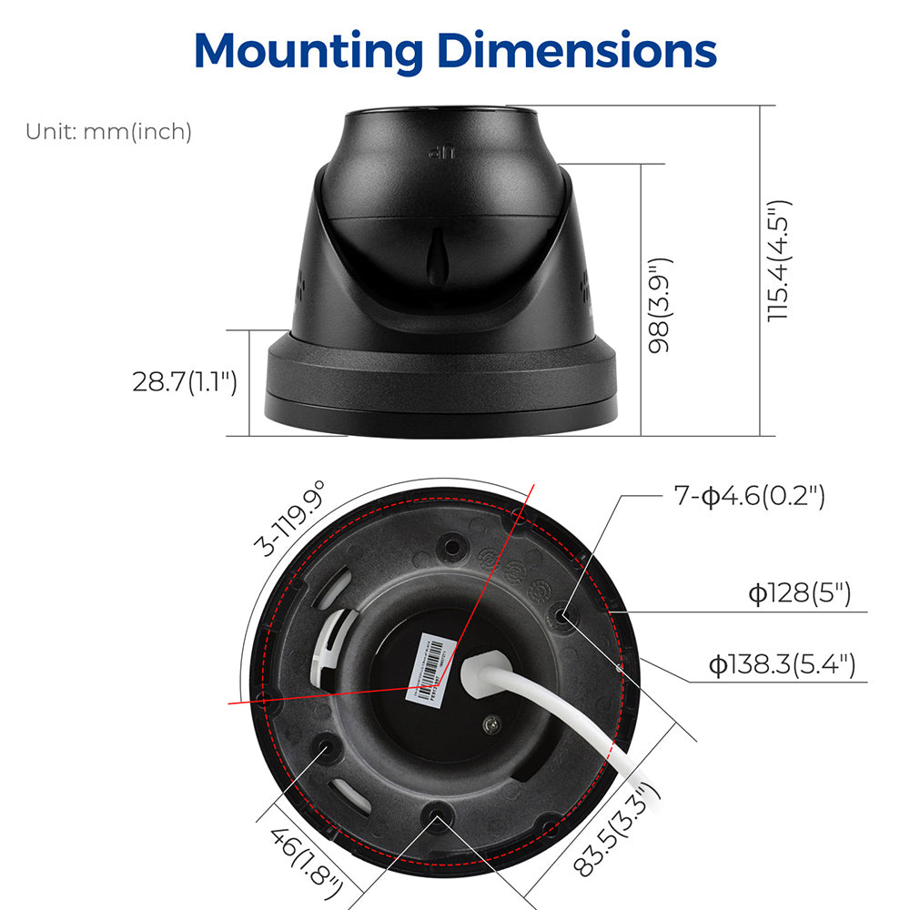 Hikvision Sound Light Alarm 2way Audio DS-2CD2387G2H-LISU/SL 2.8mm 8 MP Smart Hybrid Light with ColorVu Turret Network Camera